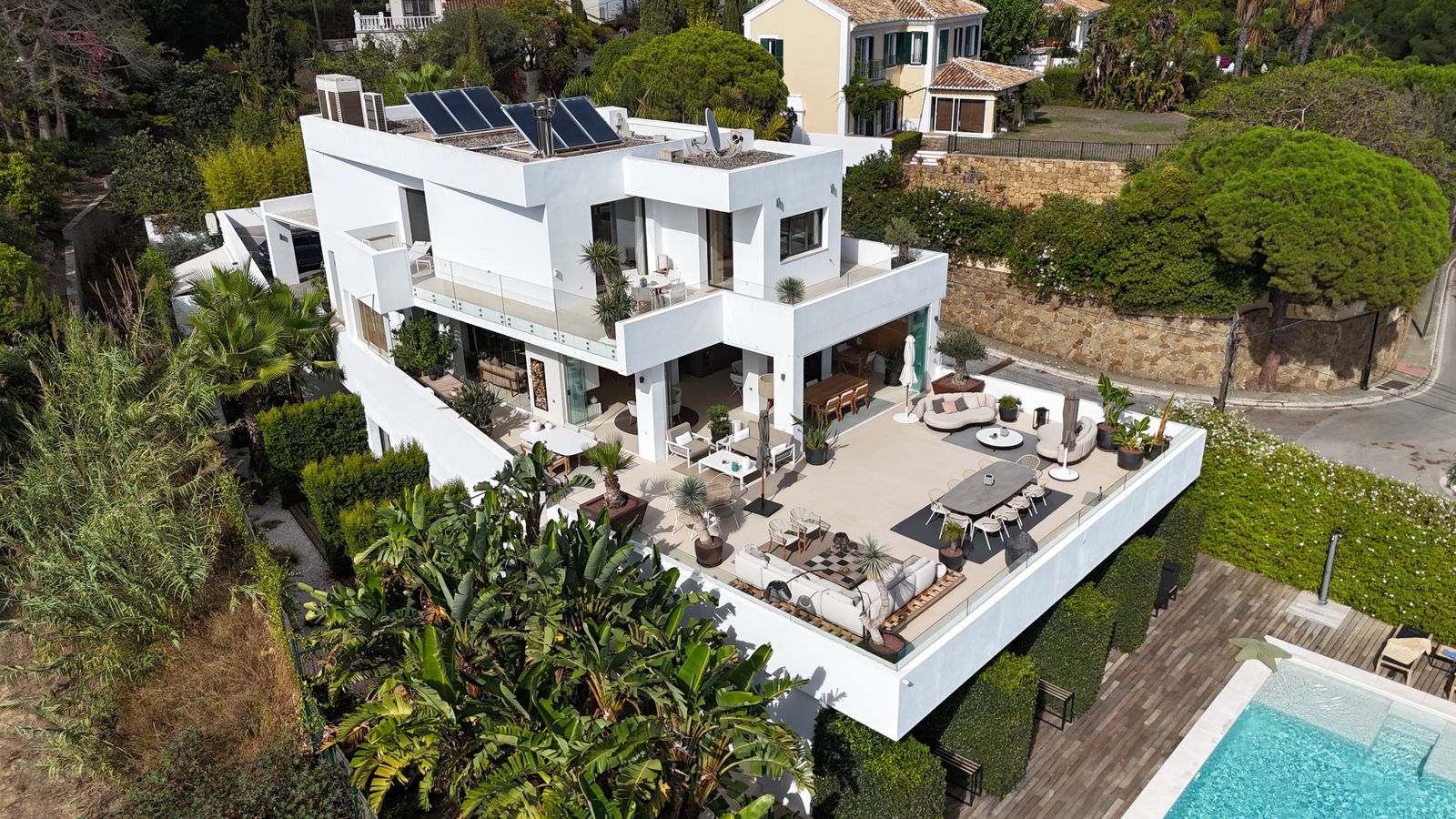 Modern luxury villa with pool
